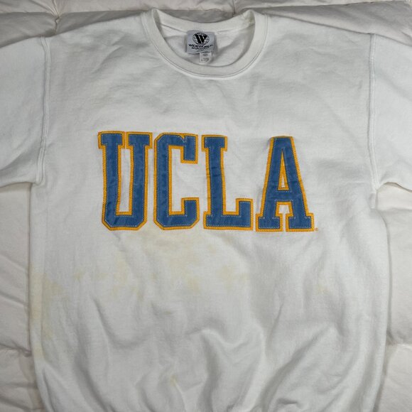 Wideworld Sportswear Embroidered UCLA Logo Athletic Pullover Sweatshirt Tie-Dye - Picture 4 of 14
